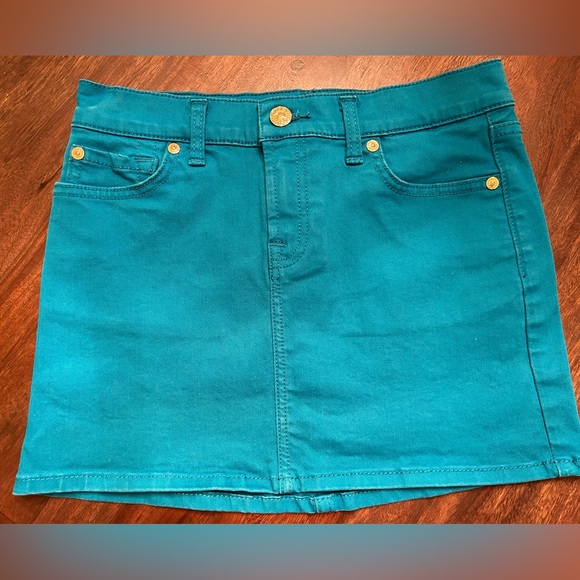 7 For All Mankind Girl’s Denim Skirt Size 12 - Picture 1 of 5
